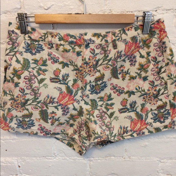 Madewell Pants - Madewell Cotton Shorts Floral Print Size 8